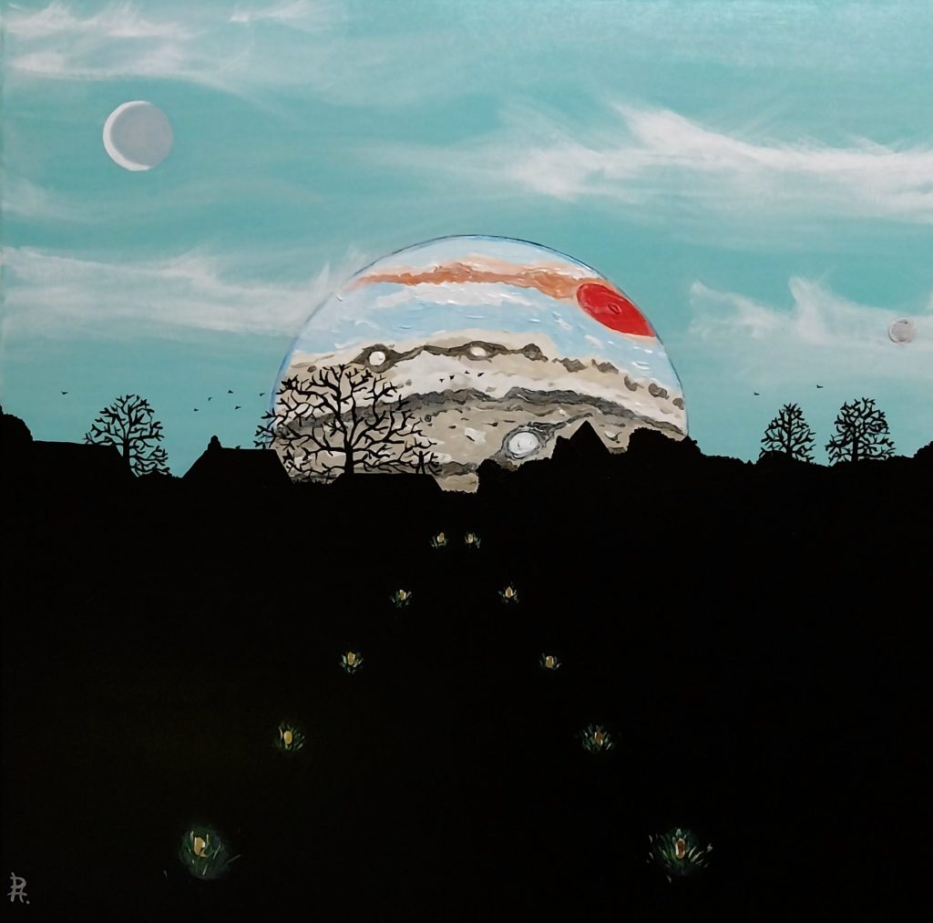 acrylic painted on linen