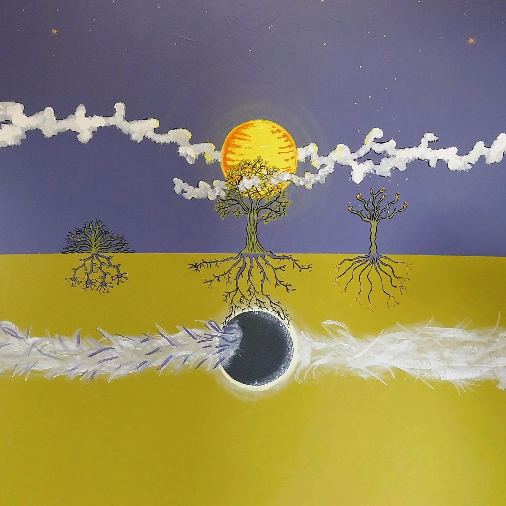 mirrors, surrealisme, acrylic