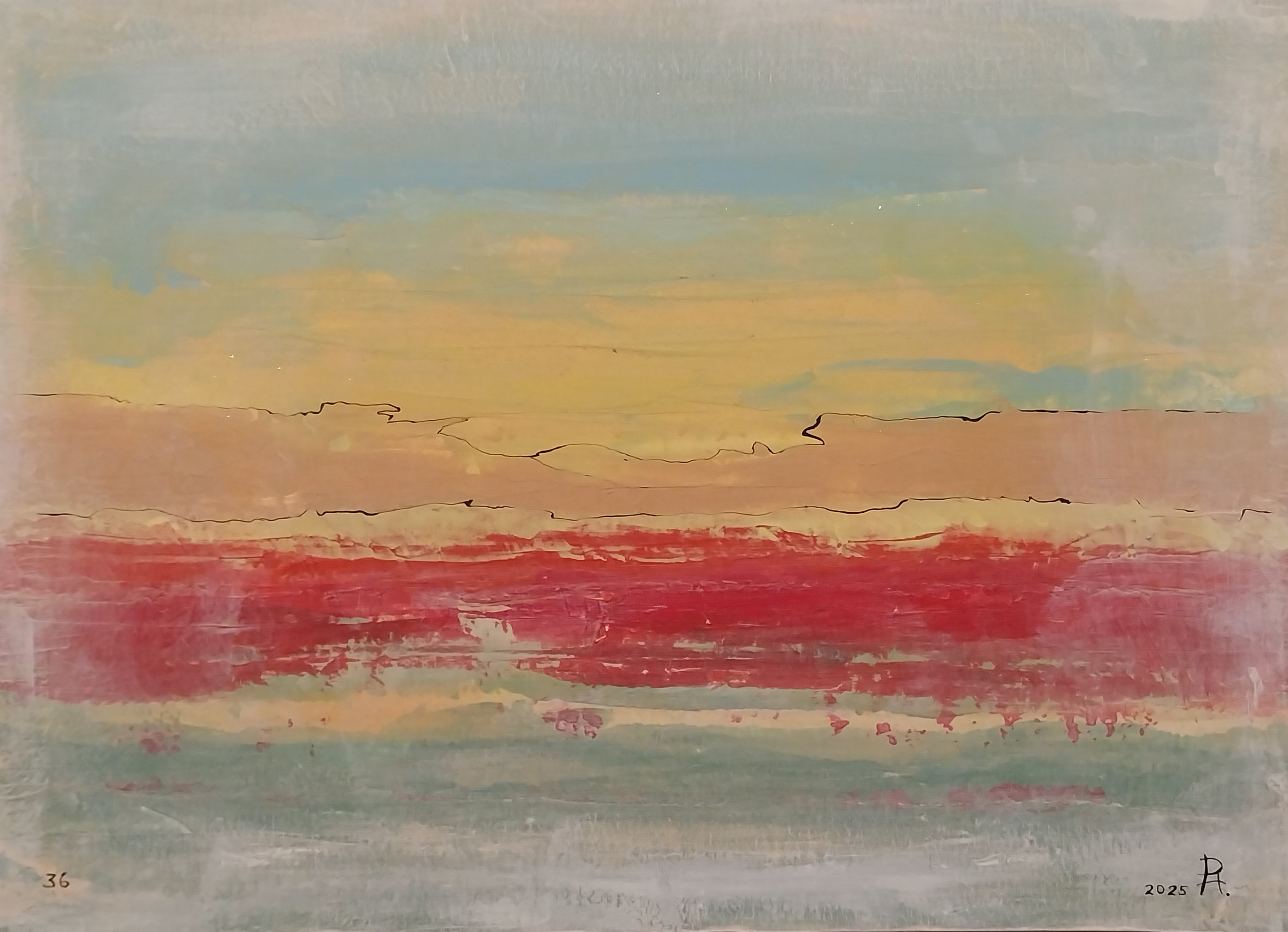 acrylic, scraps small